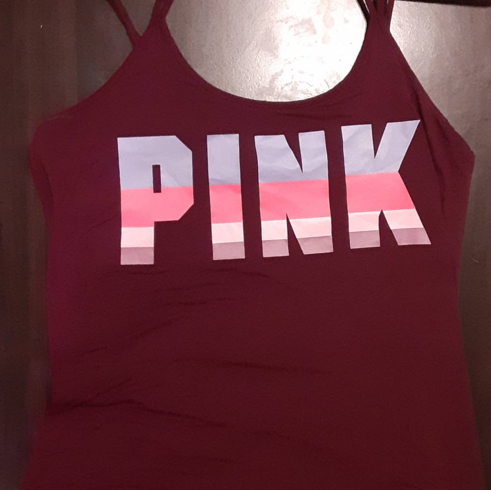 Womens pink tank top